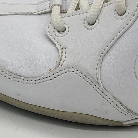 Nike Dance Athletic Shoes Leather Womens Size 10 White Silver 366191-103 - Picture 11 of 16